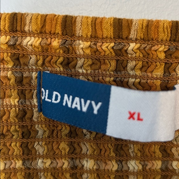 Old Navy Mustard Plaid Midi Dress - Picture 6 of 6